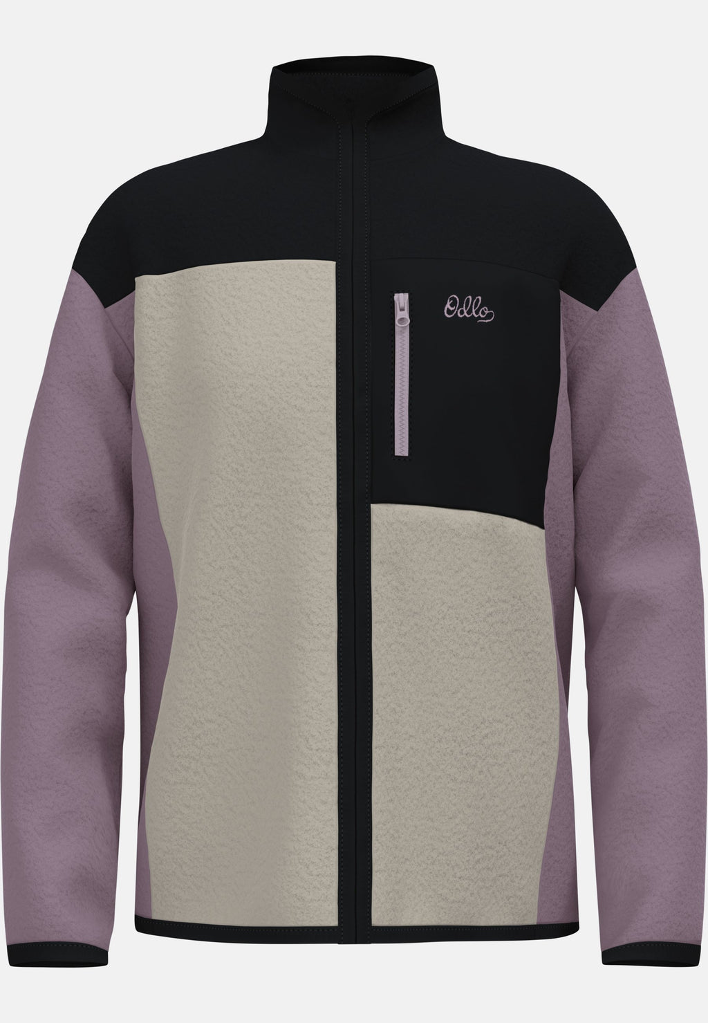 The Essentials kids' colourblock full-zip mid layer