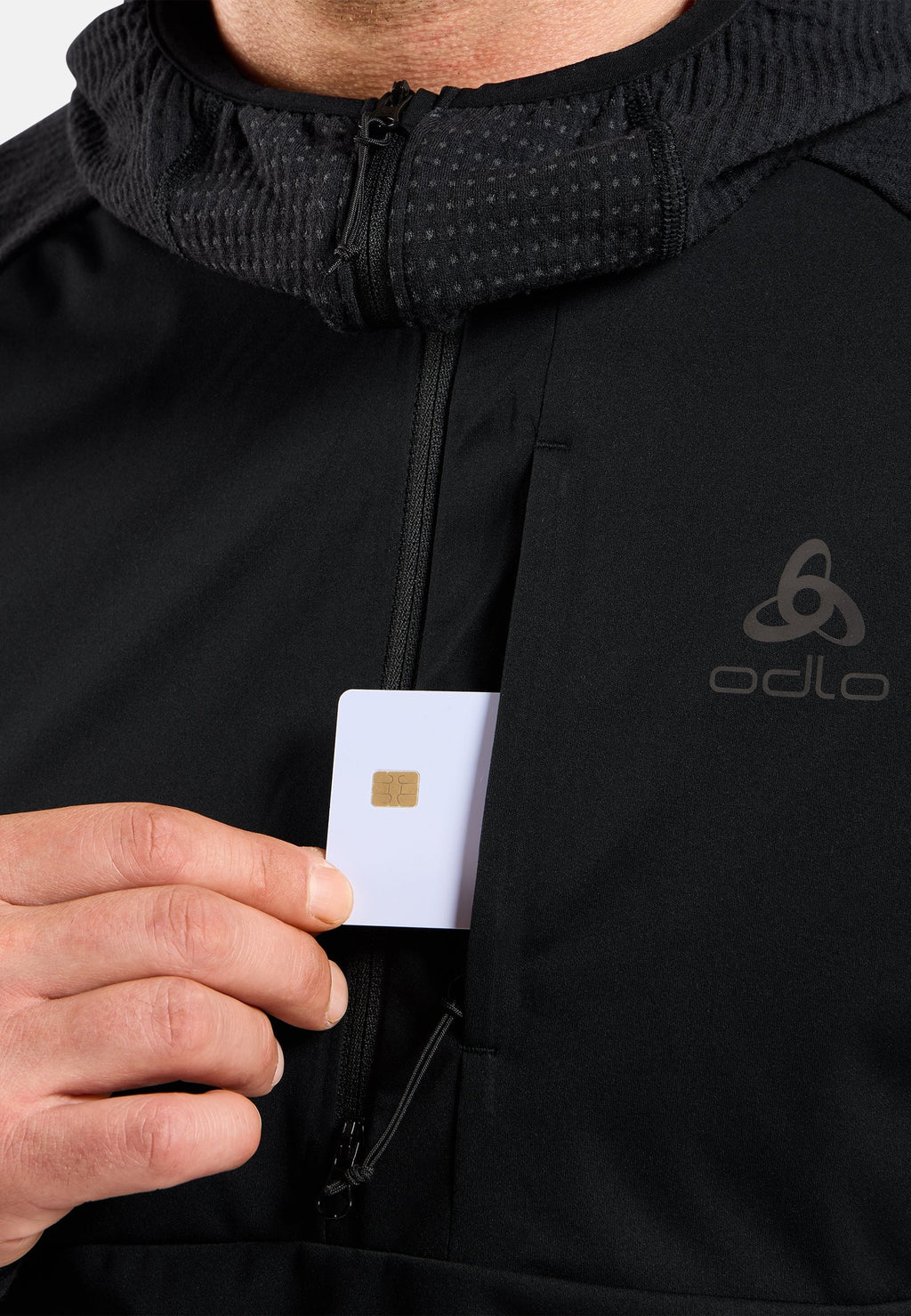 The Zeroweight Pro Performance Wool windproof seamless hooded mid layer