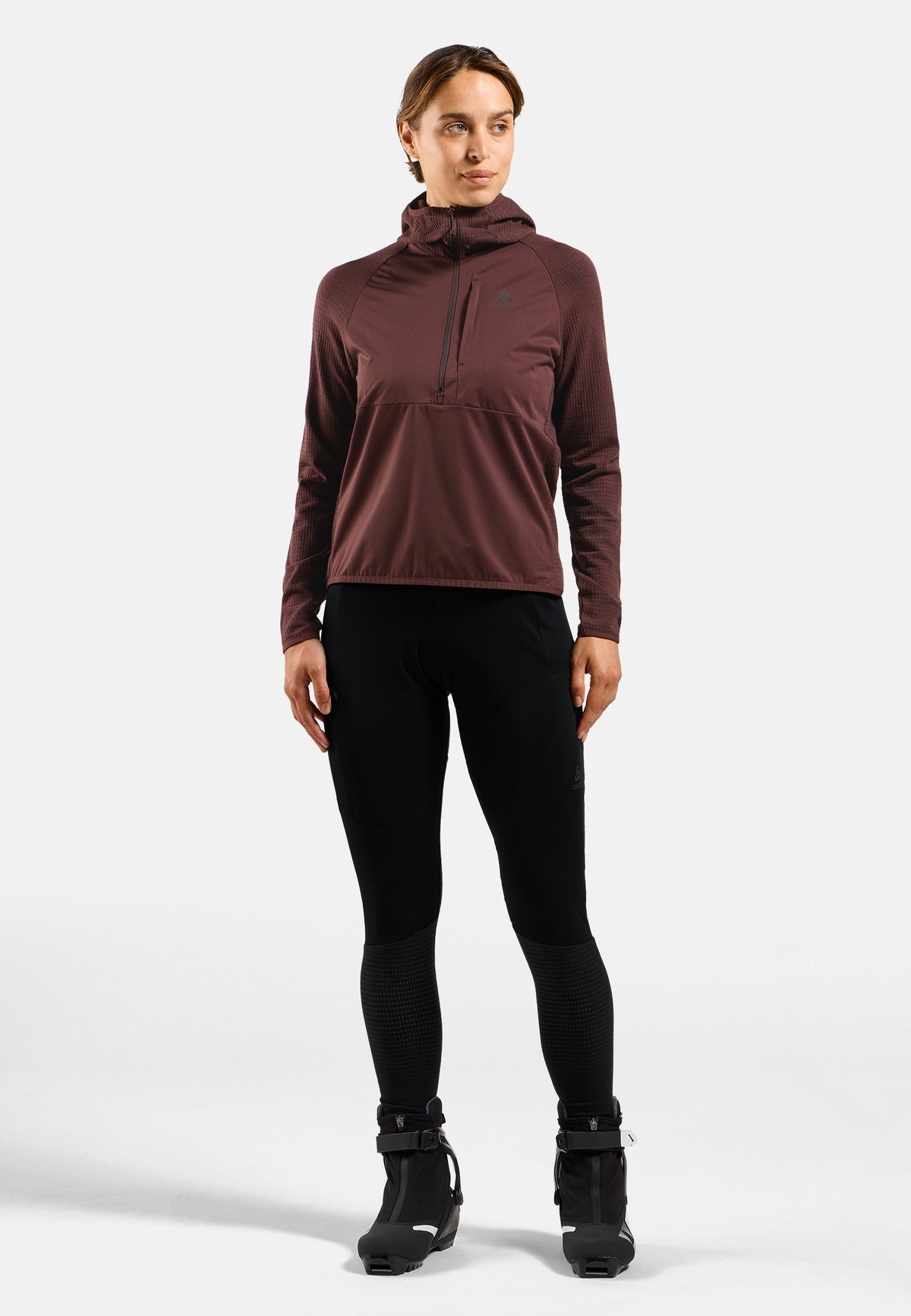 The Zeroweight Pro Performance Wool windproof seamless hooded mid layer