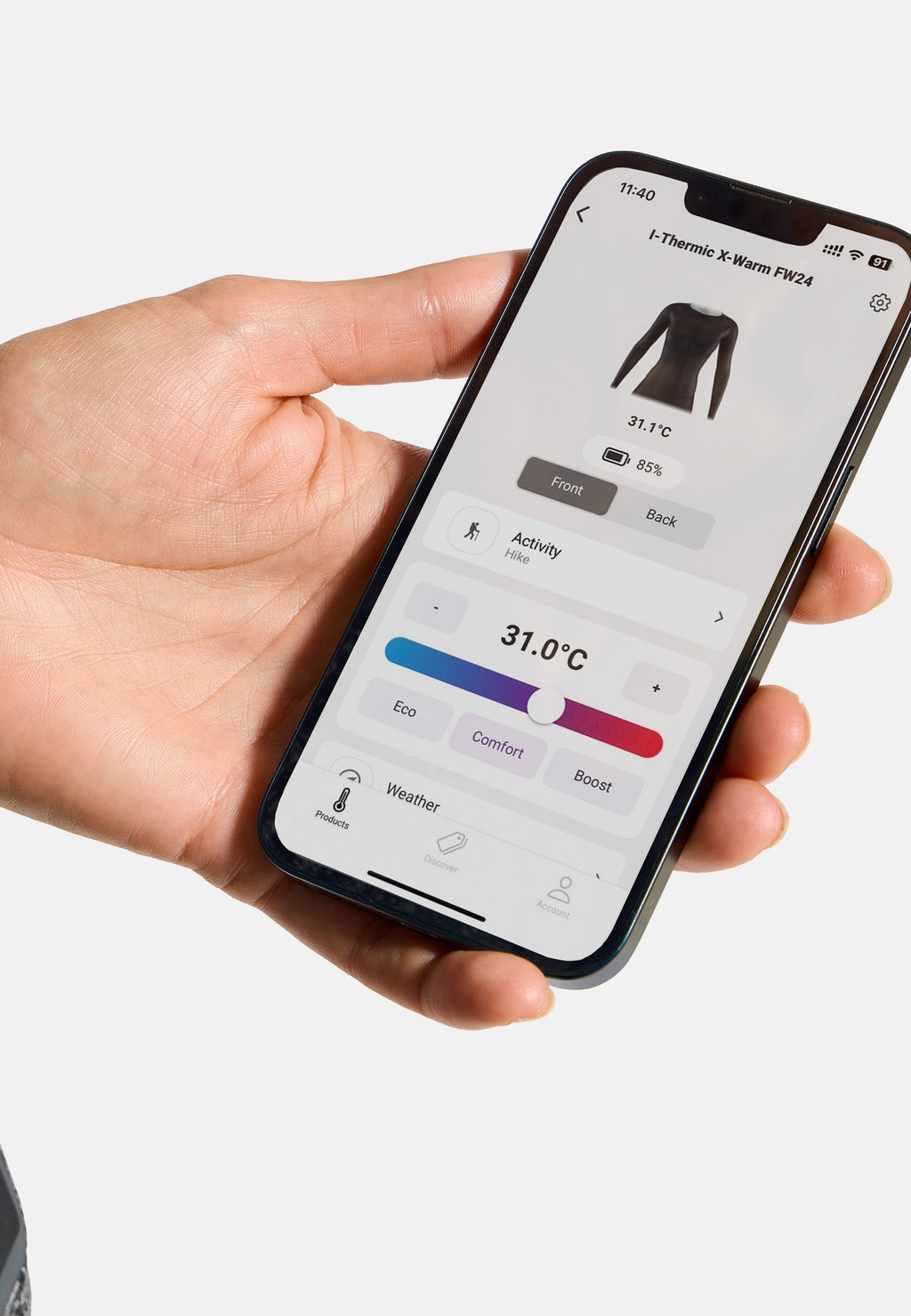 The I-Thermic rechargeable battery for base layer (2000mAh)