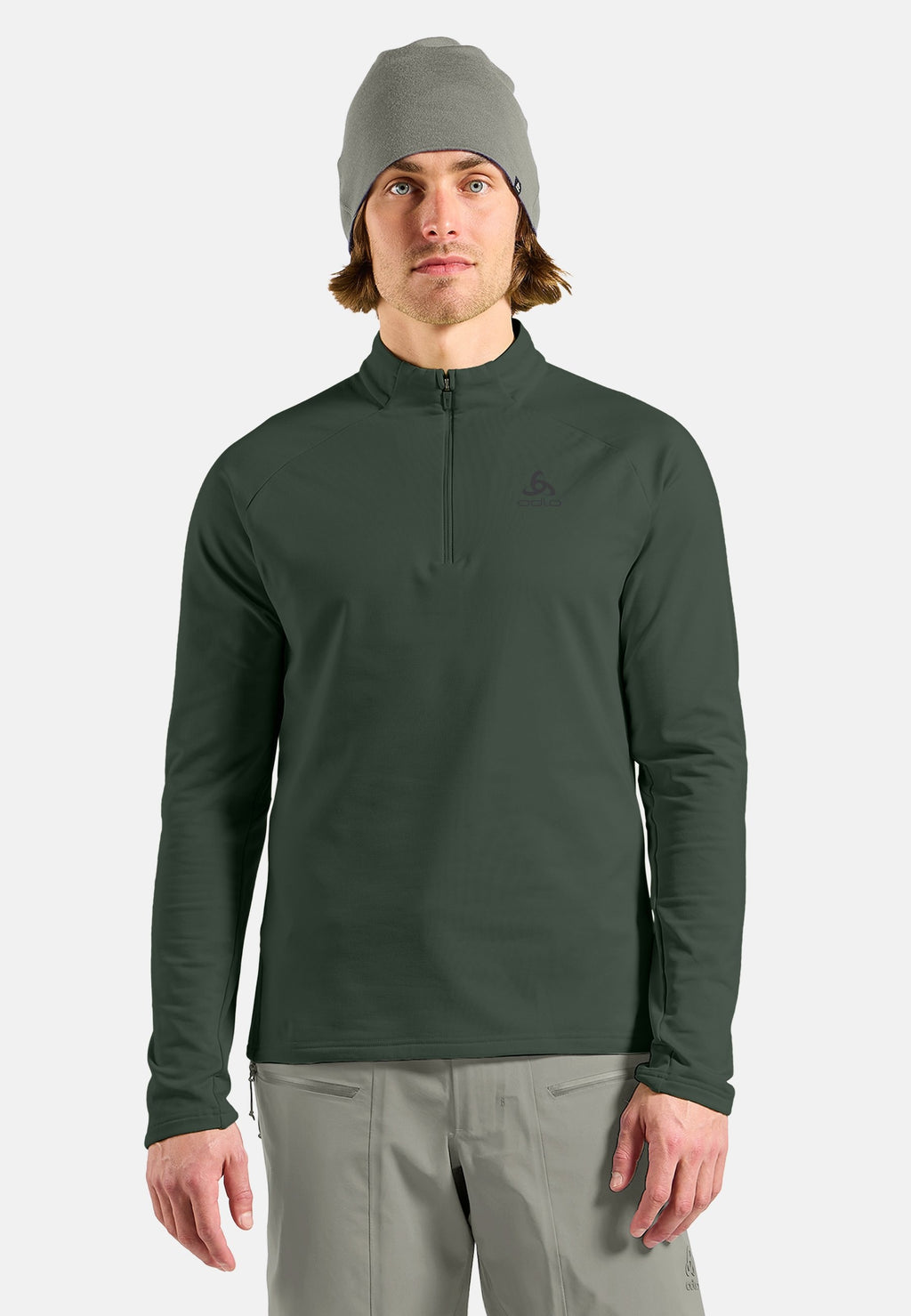 The Essentials Light half-zip mid layer