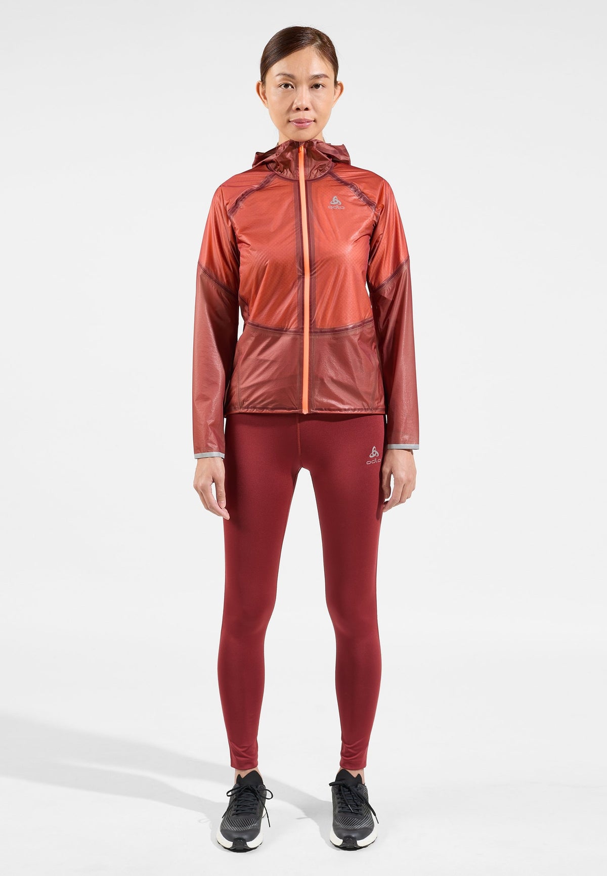 The Dual Dry Performance Knit waterproof insulated running jacket
