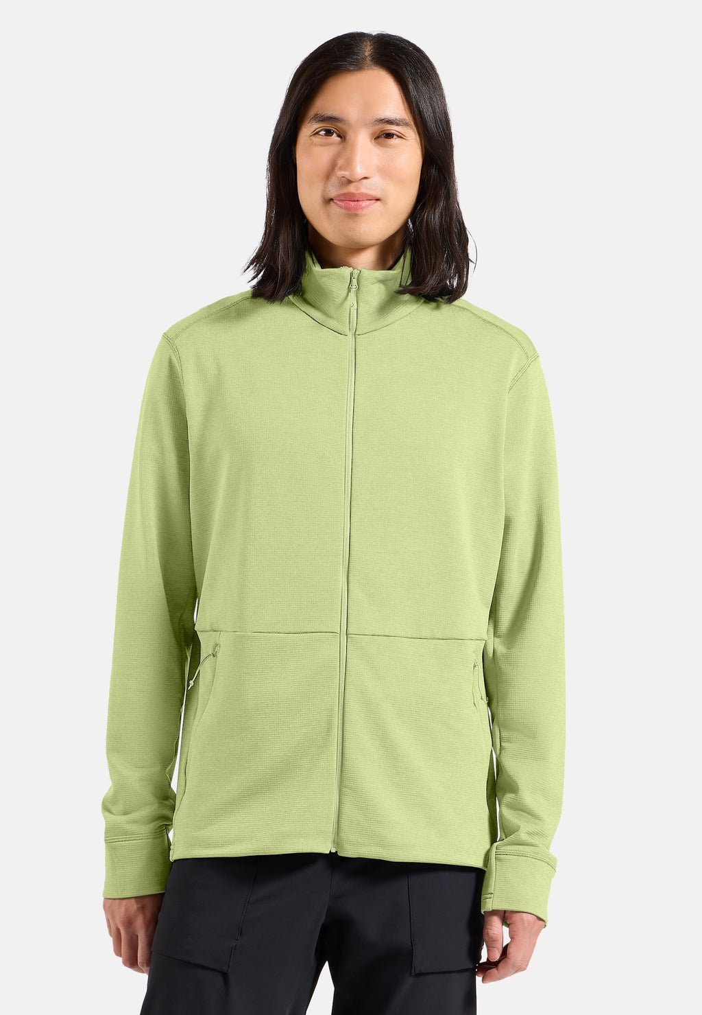 The Essentials grid fleece full-zip multisport mid layer
