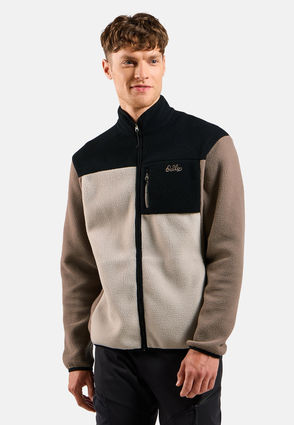 The Essentials high-pile full-zip mid layer