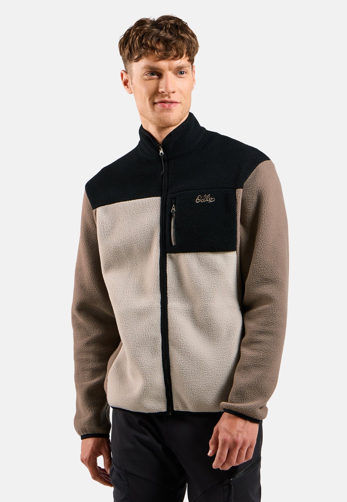 The Essentials high-pile full-zip mid layer