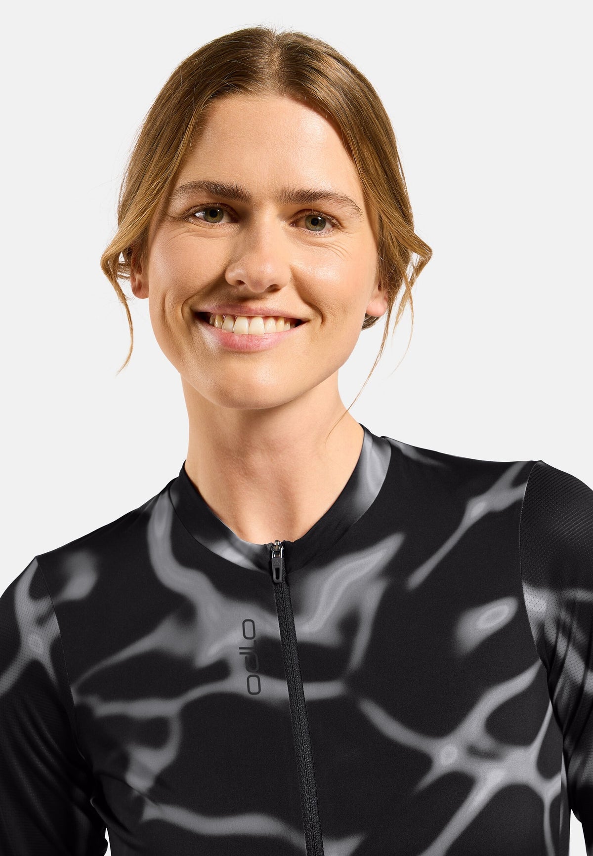 The Zeroweight Pro Chill-Tec full-zip print cycling jersey