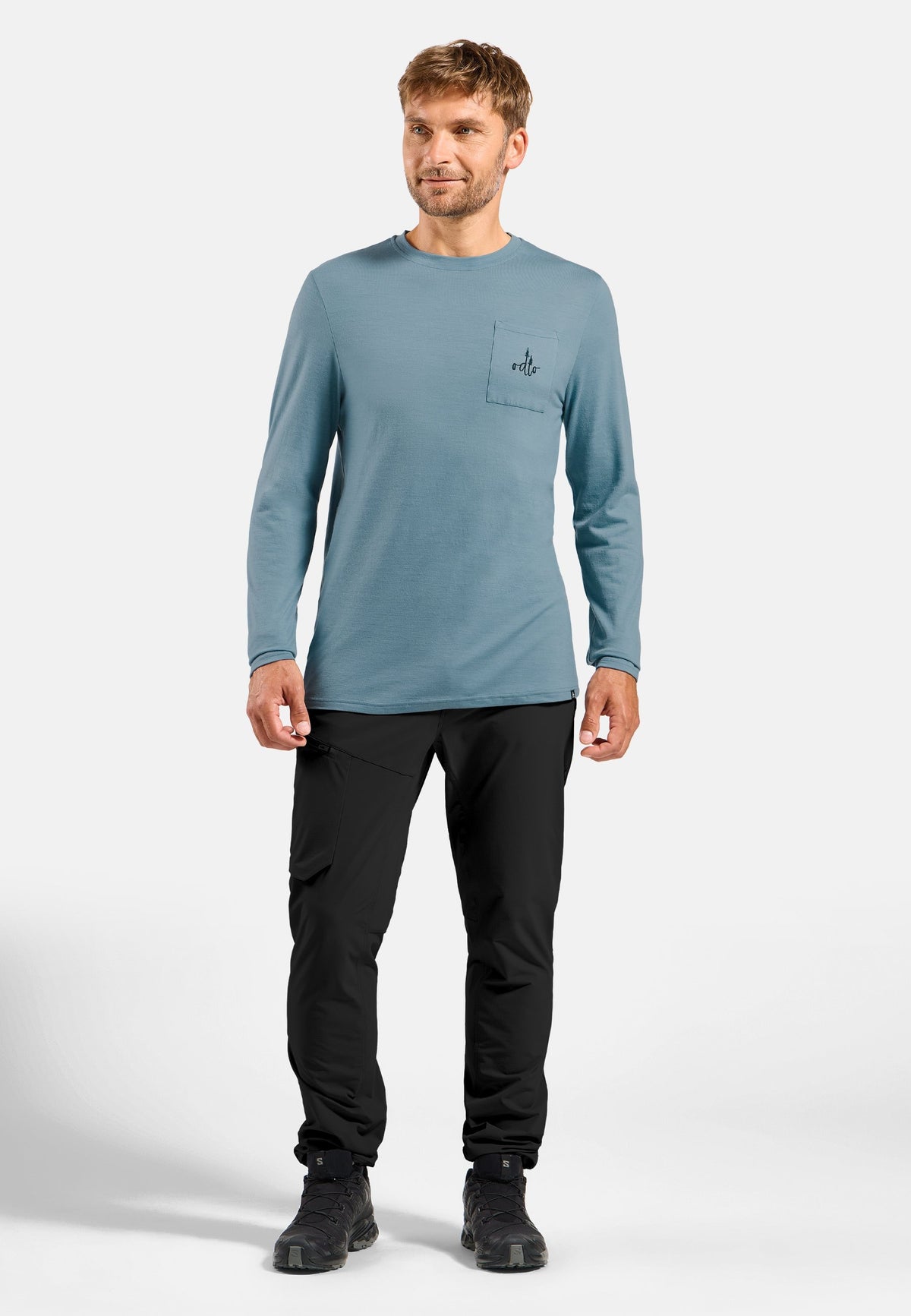 The Ascent merino 200 pocket long sleeve t-shirt