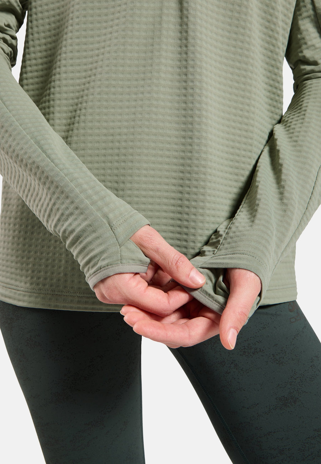 The Essentials Thermal half-zip running mid layer