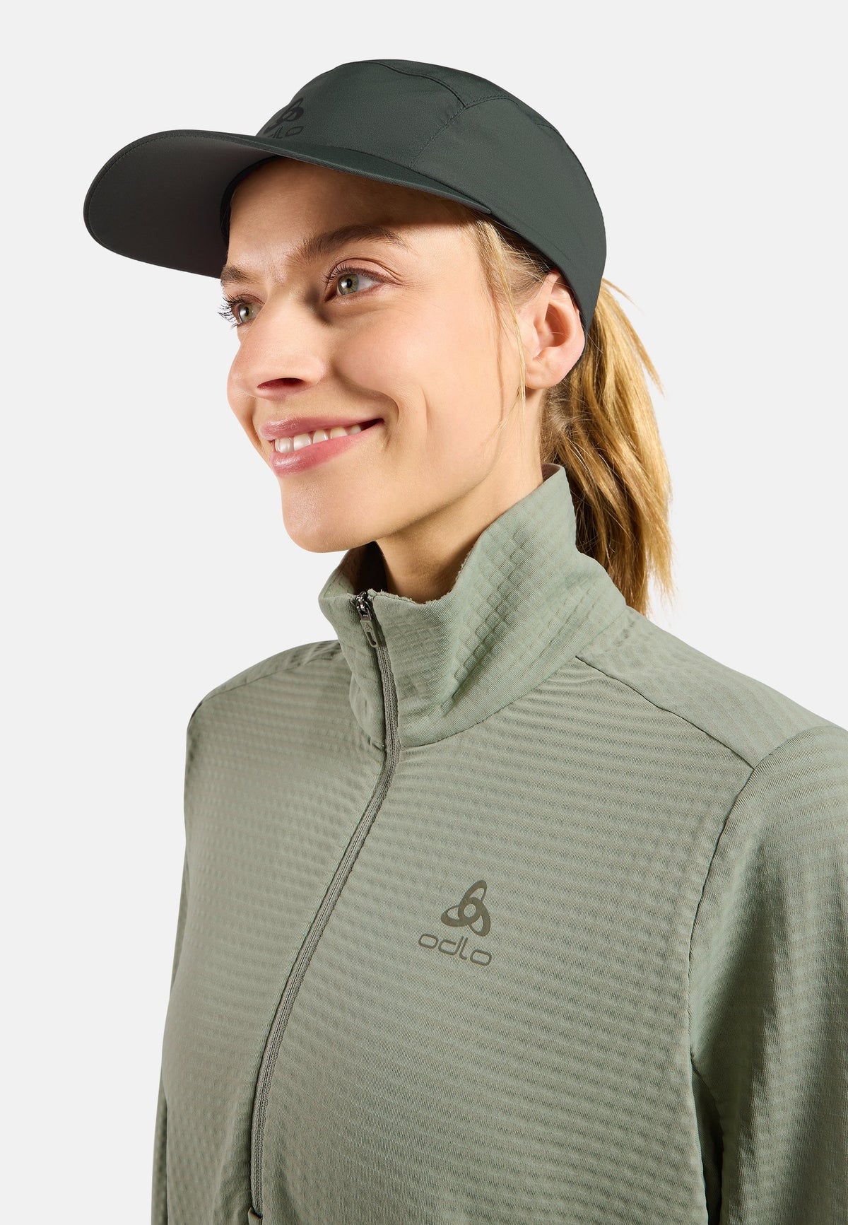 The Essentials Thermal half-zip running mid layer