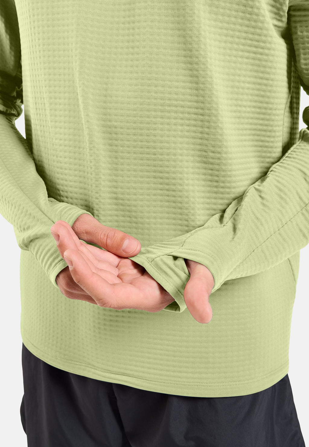 The Essentials Thermal hooded running mid layer