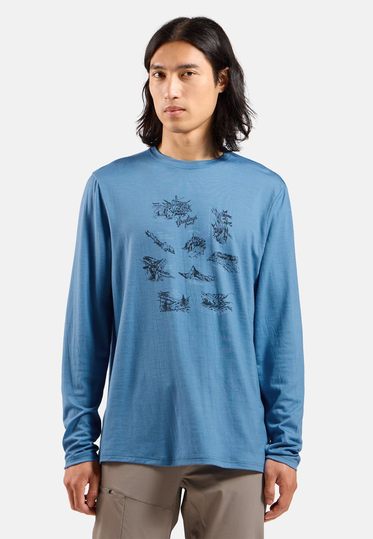 The Ascent merino 200 Swiss explorer long sleeve t-shirt