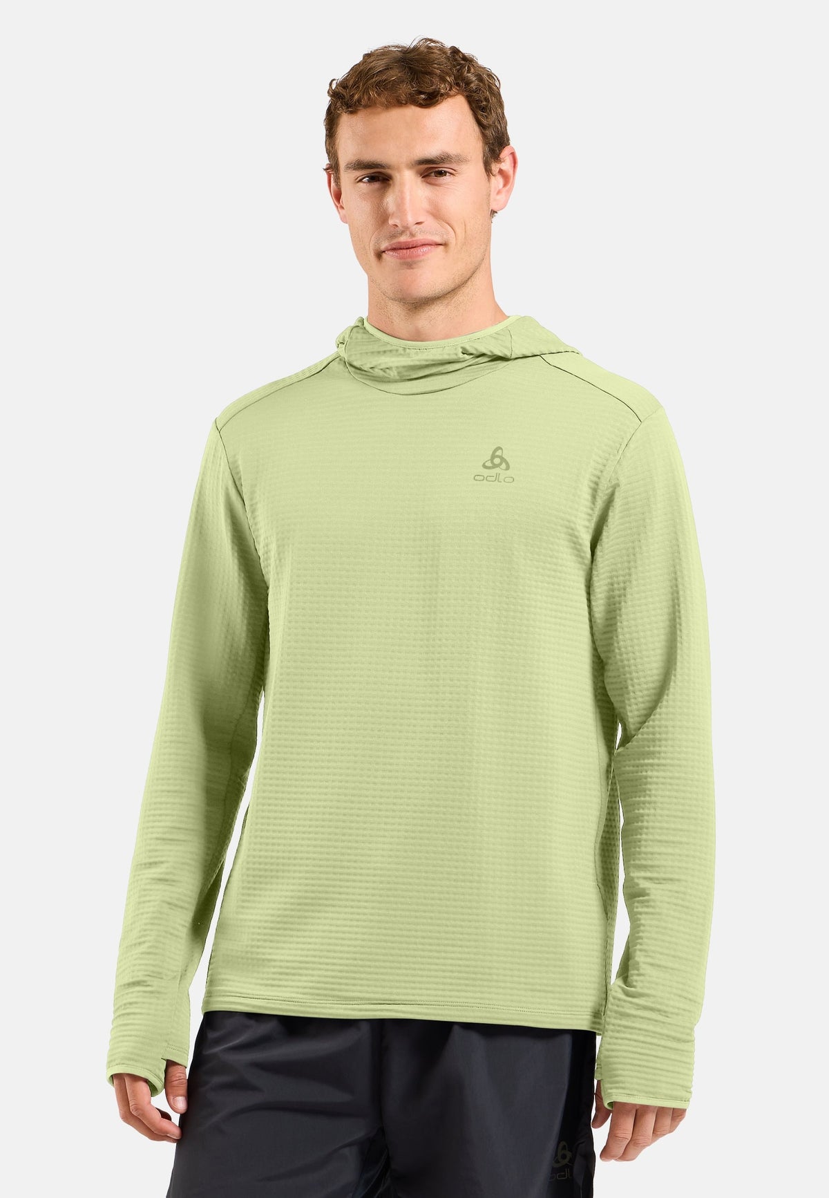 The Essentials Thermal hooded running mid layer