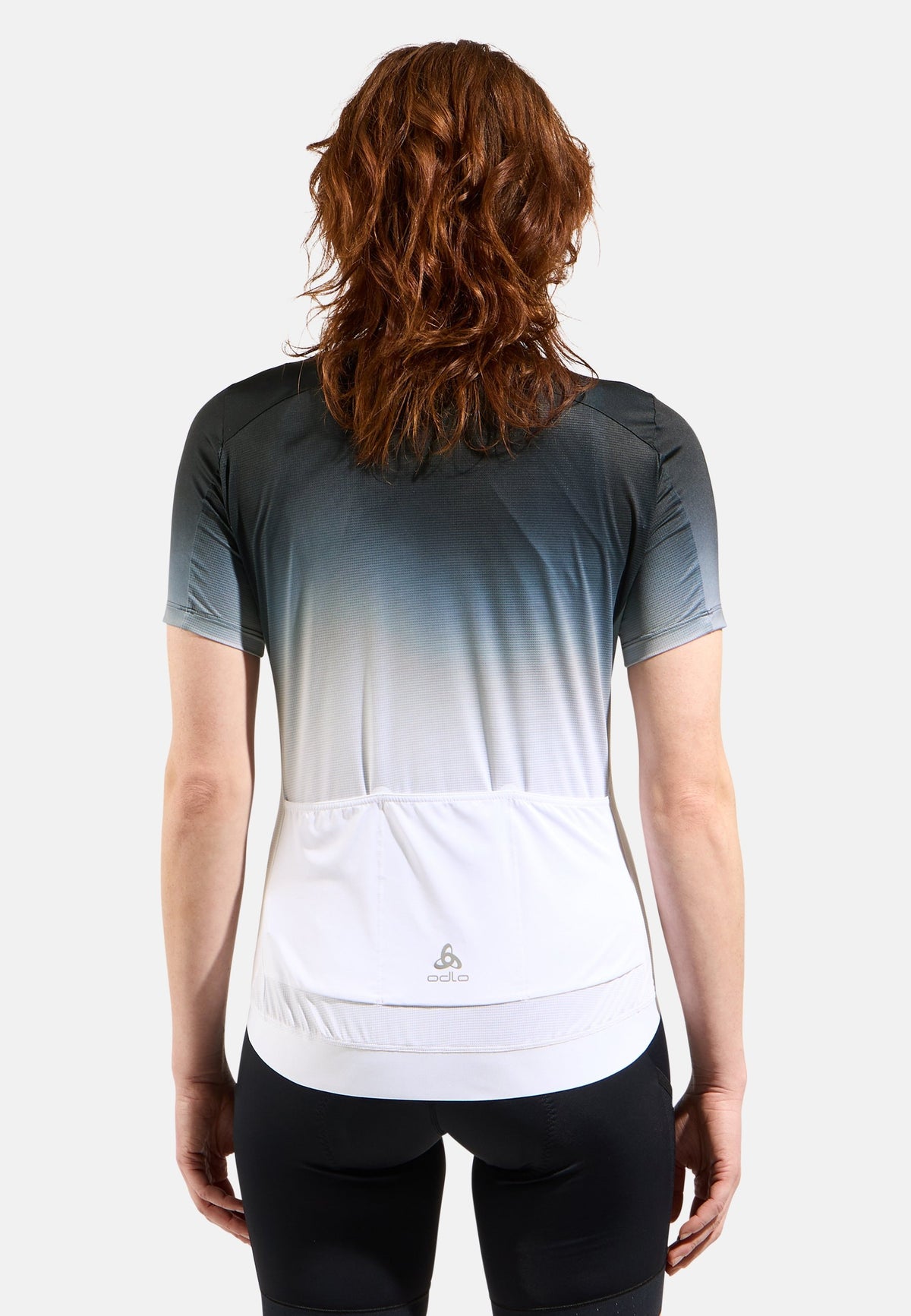 The Zeroweight Chill-Tec print short sleeve cycling jersey