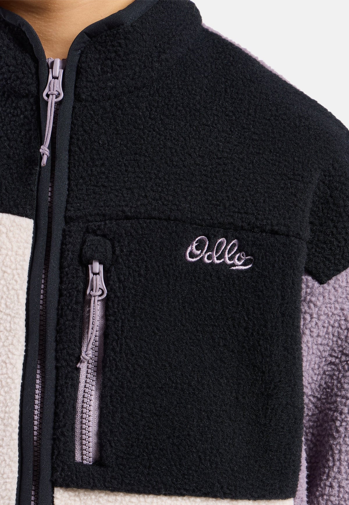 The Essentials kids' colourblock full-zip mid layer