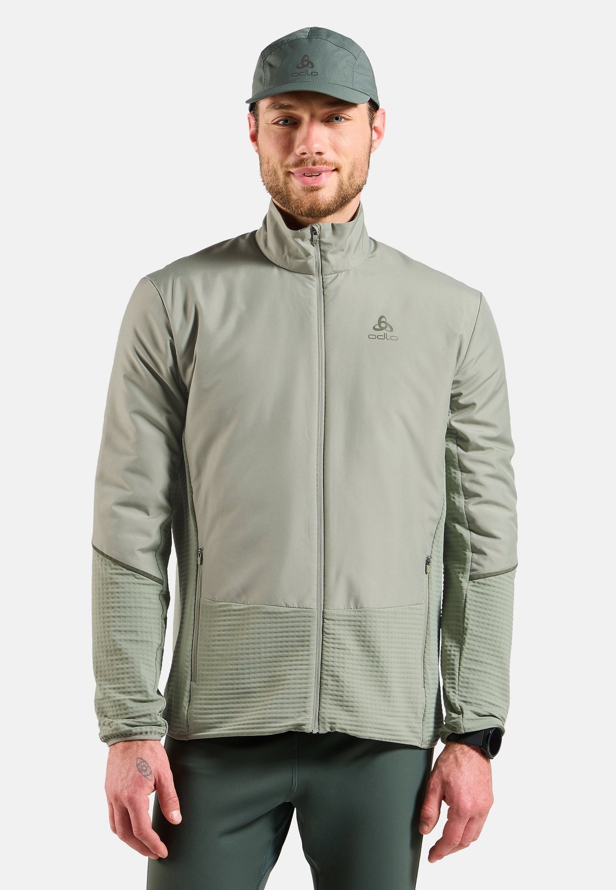 The Essentials Insulator hybrid running jacket