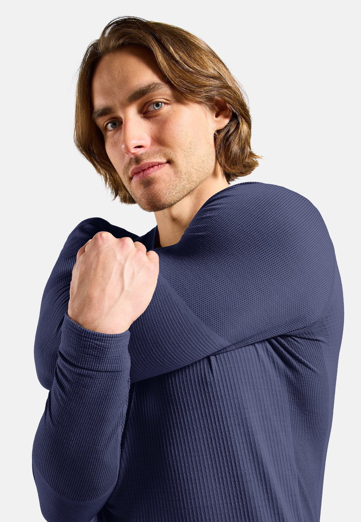 The Seamless Performance Wool crewneck base layer top