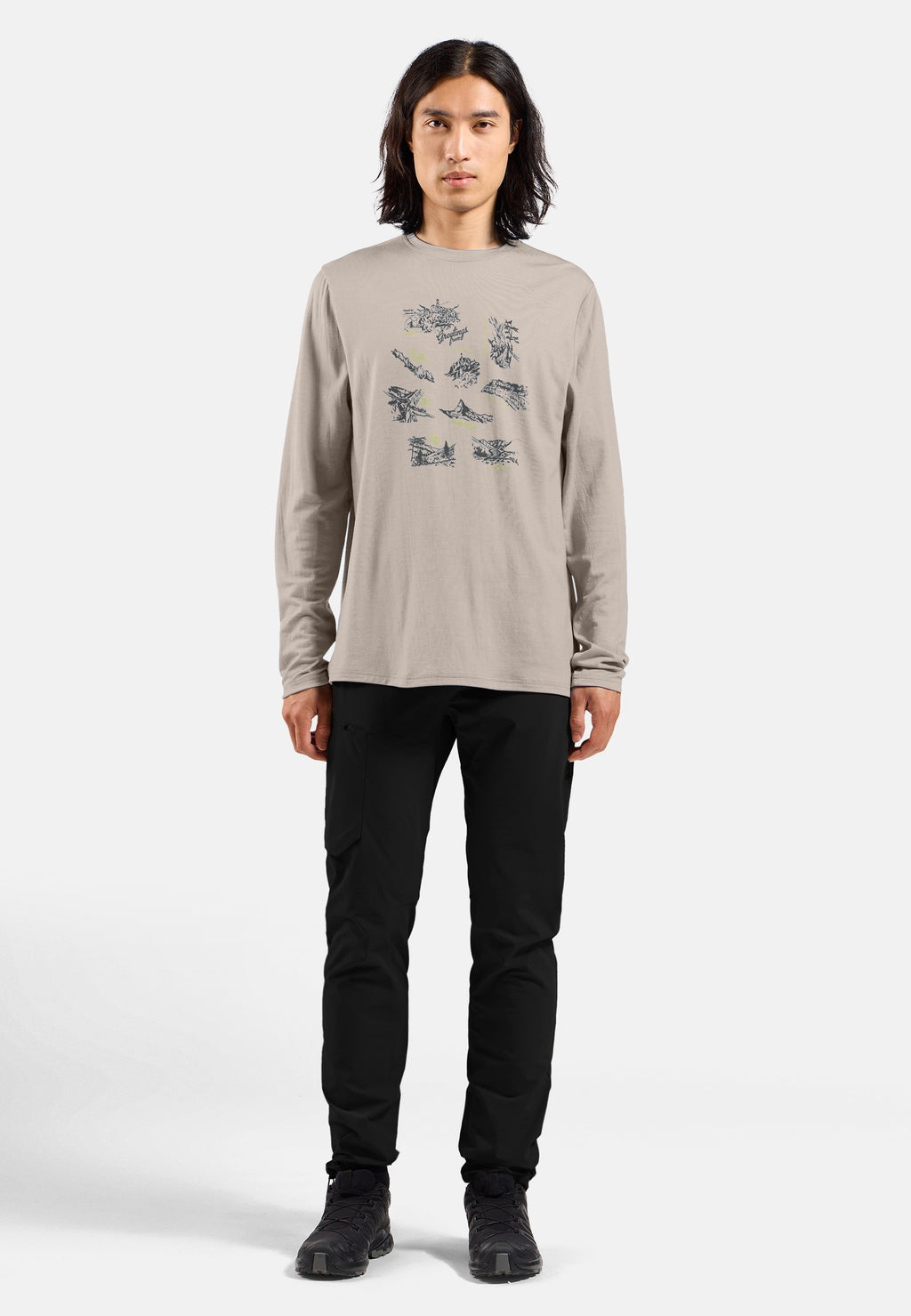 The Ascent merino 200 Swiss explorer long sleeve t-shirt