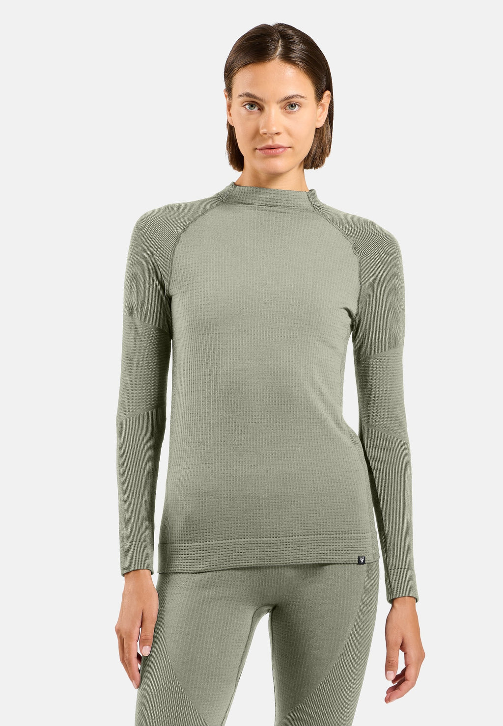 The Seamless Performance Wool crewneck base layer top