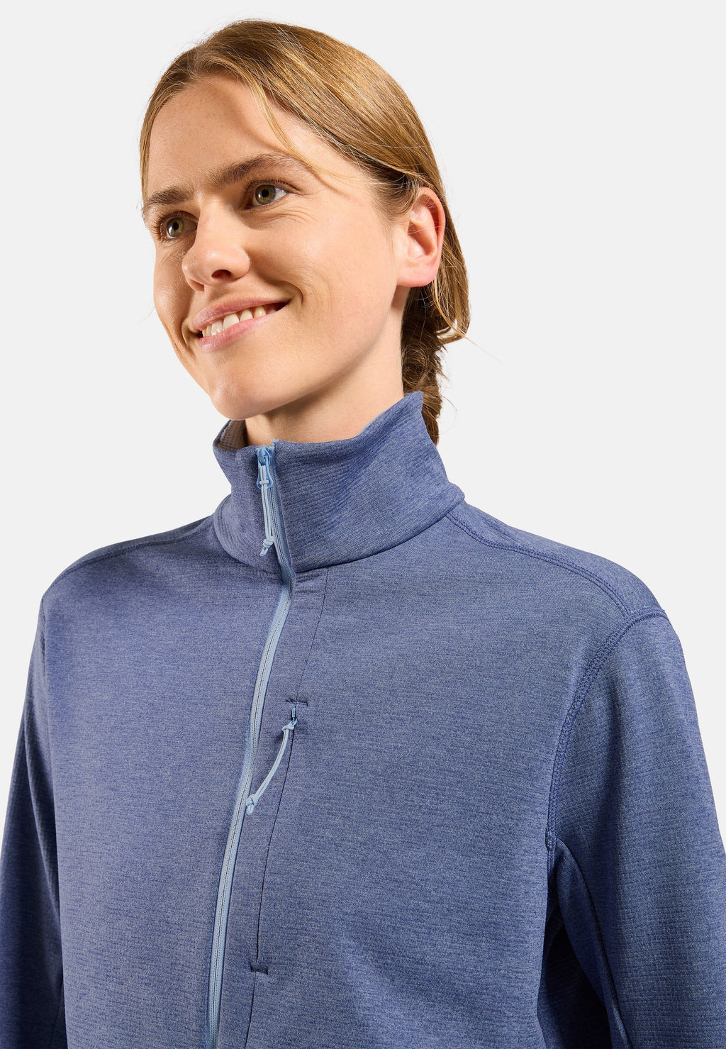 The Essentials grid fleece half-zip multisport mid layer