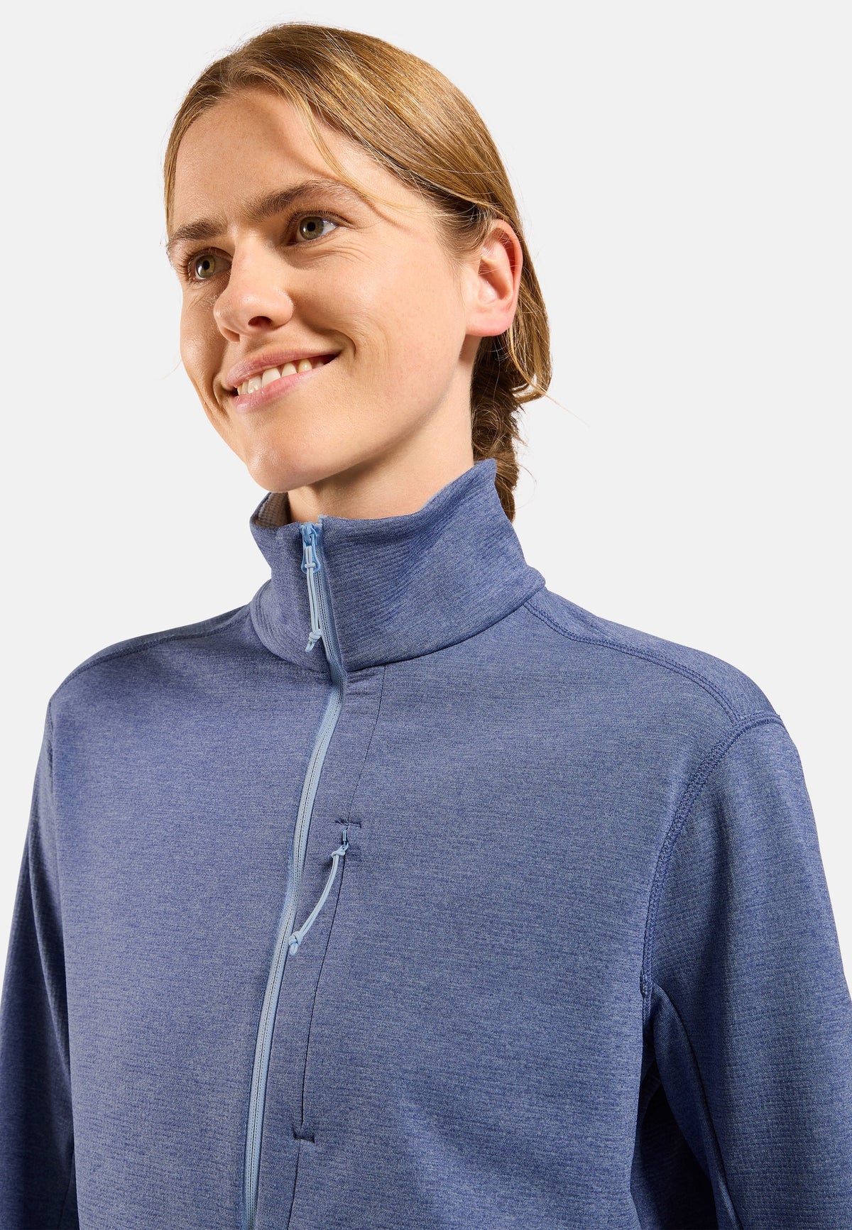 The Essentials grid fleece half-zip multisport mid layer
