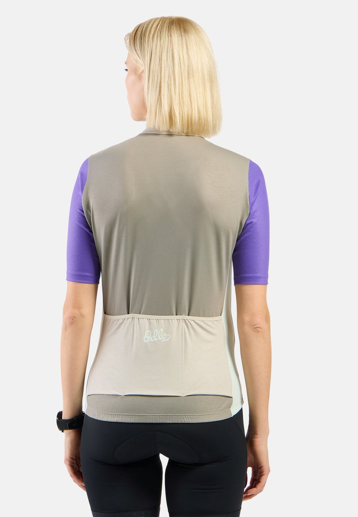 The Essentials heritage print full-zip cycling jersey