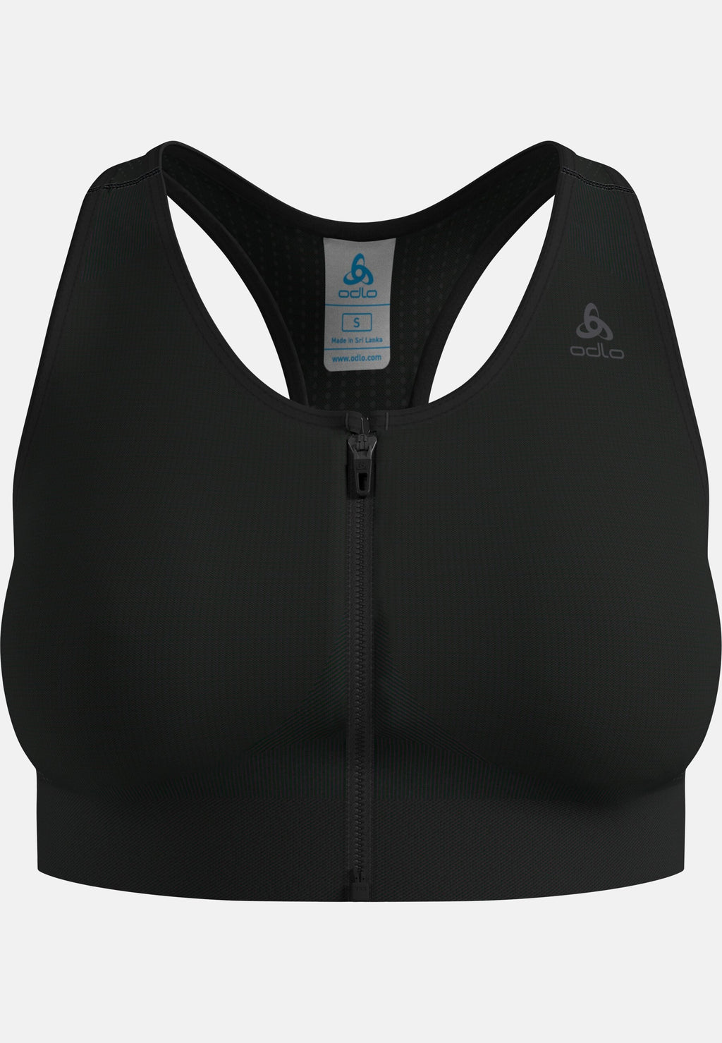 The Seamless zip high-support sports bra
