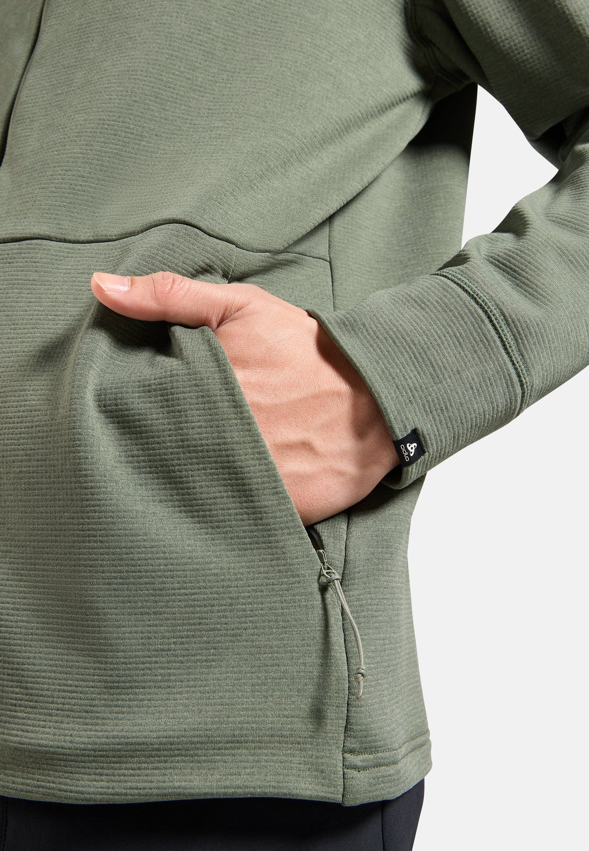 The Essentials grid fleece full-zip multisport mid layer