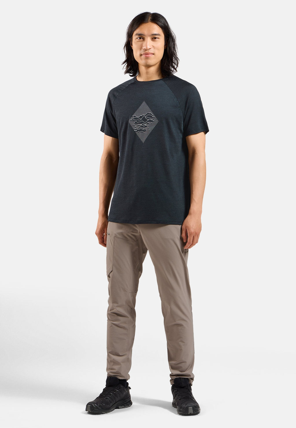 The Merino blend 130 print t-shirt