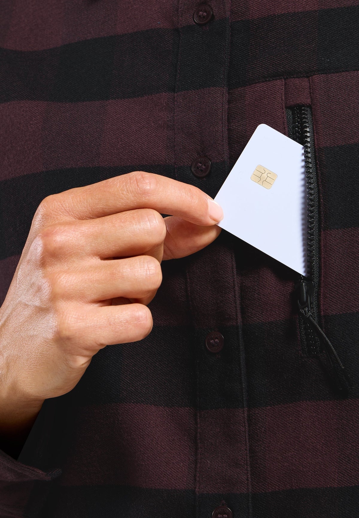 The Essentials checked flannel long sleeve