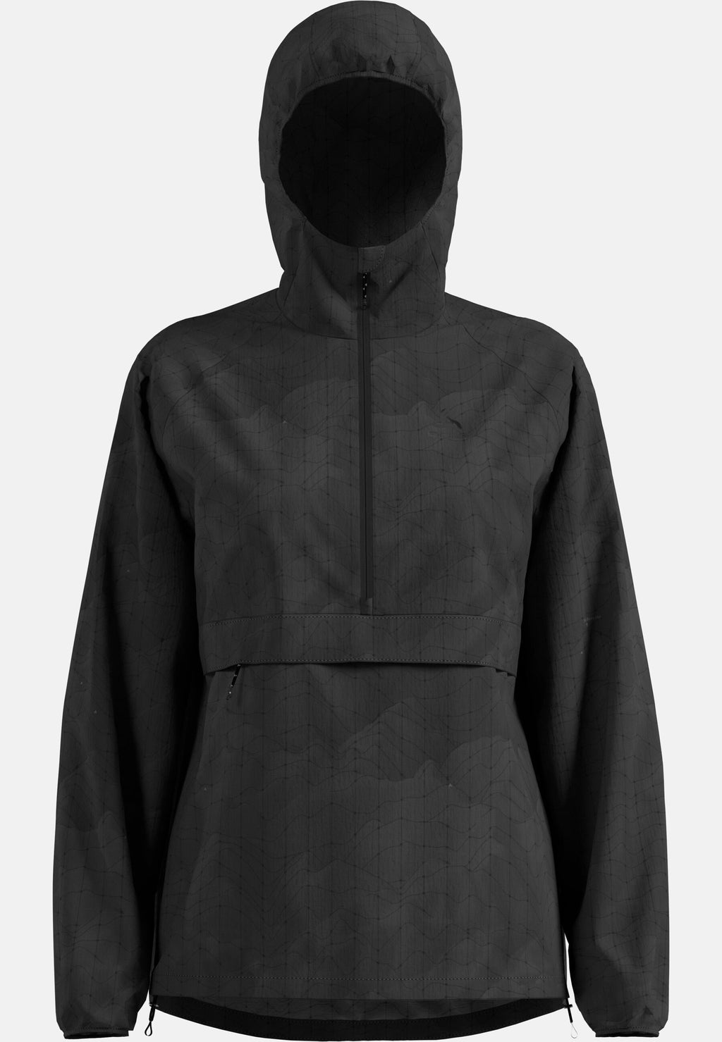 The Zeroweight hyper print hooded running anorak