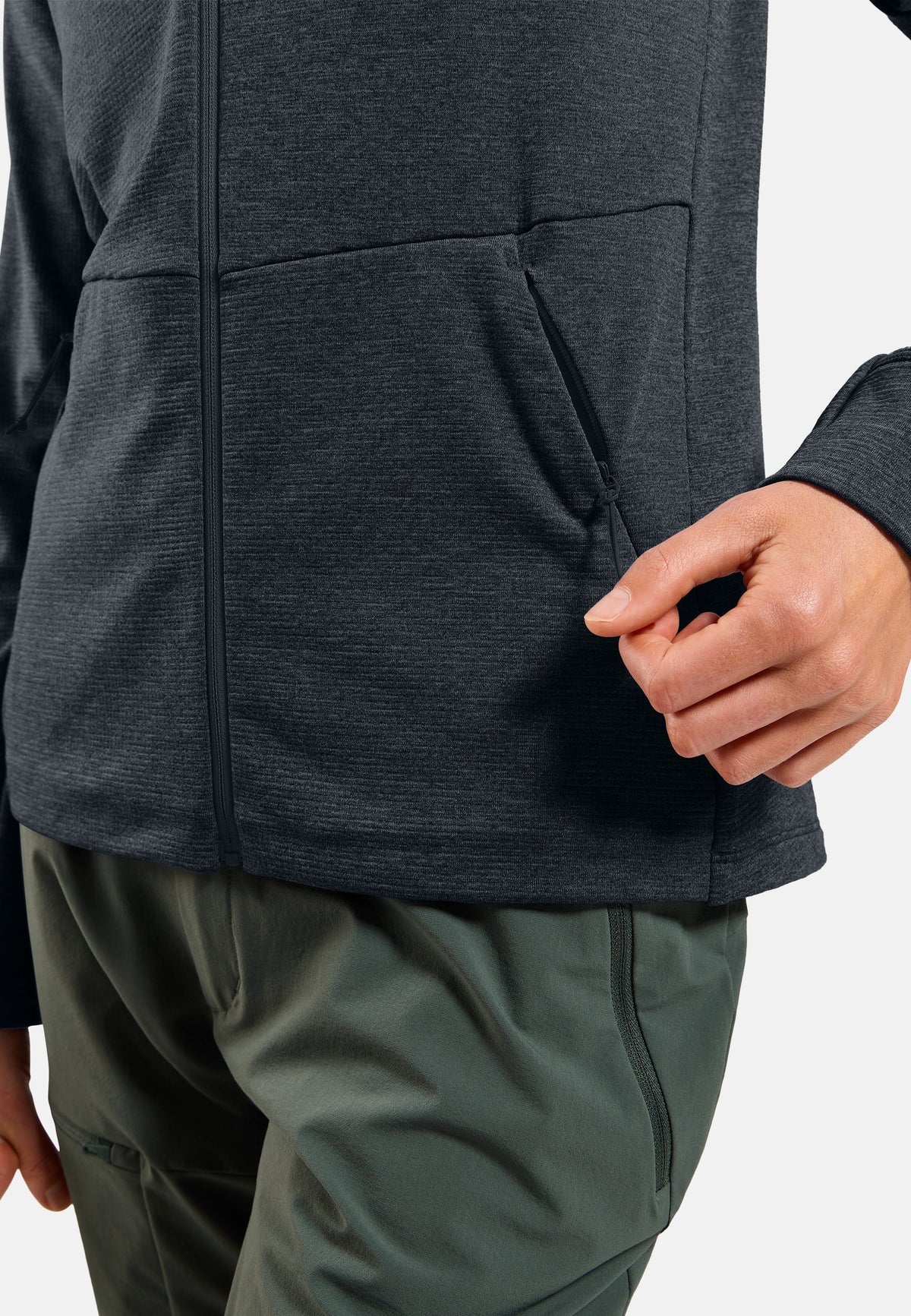 The Essentials grid fleece full-zip multisport mid layer