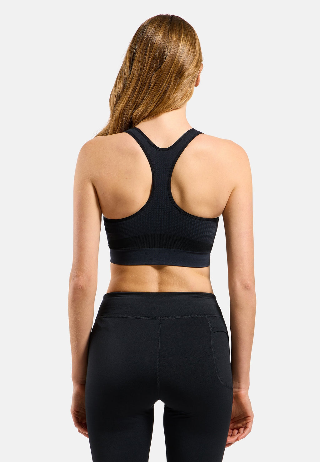 The Seamless zip high-support sports bra