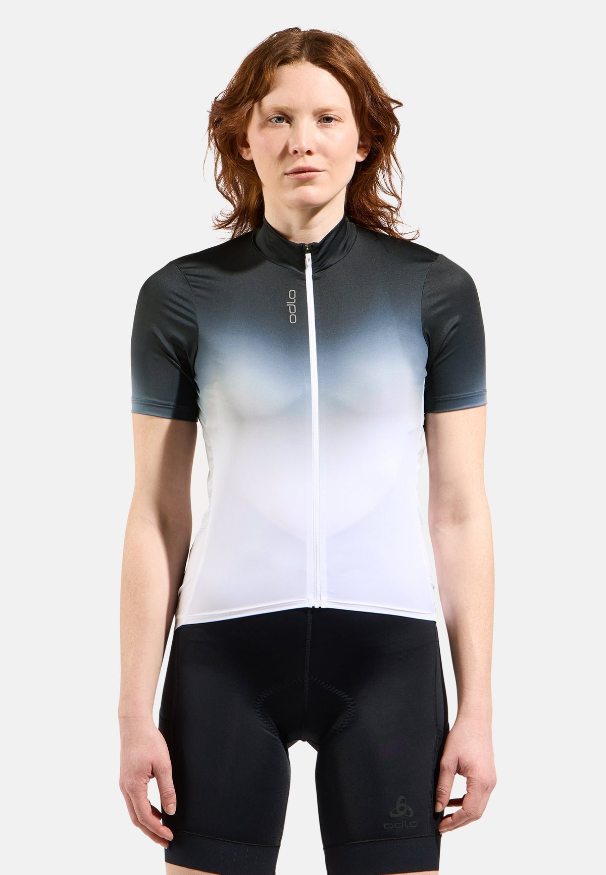 The Zeroweight Chill-Tec print short sleeve cycling jersey