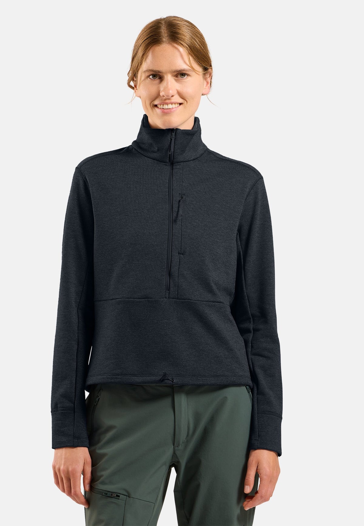 The Essentials grid fleece half-zip multisport mid layer
