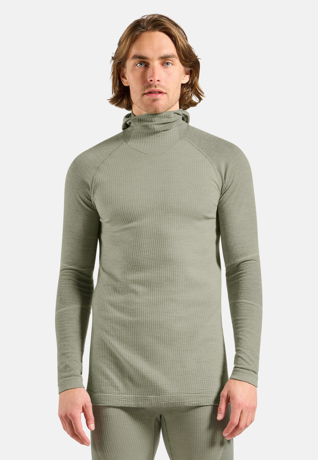 The Seamless Performance Wool base layer top with facemask