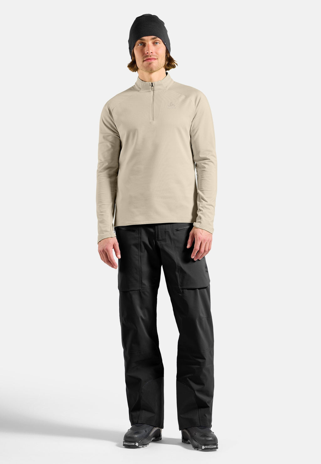 The Essentials Light half-zip mid layer