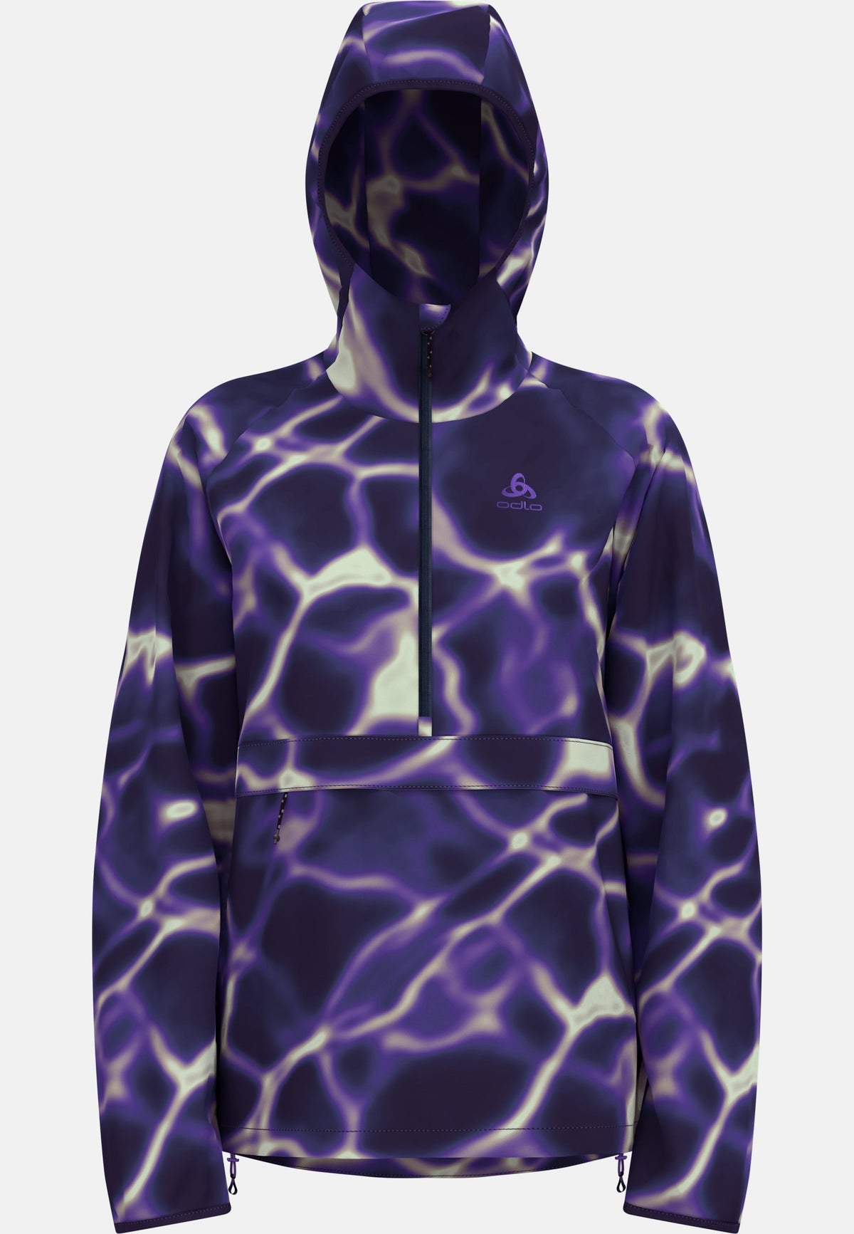 The Zeroweight print hooded running anorak