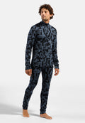 The Natural Merino Warm Jacquard Base Layer Half-Zip