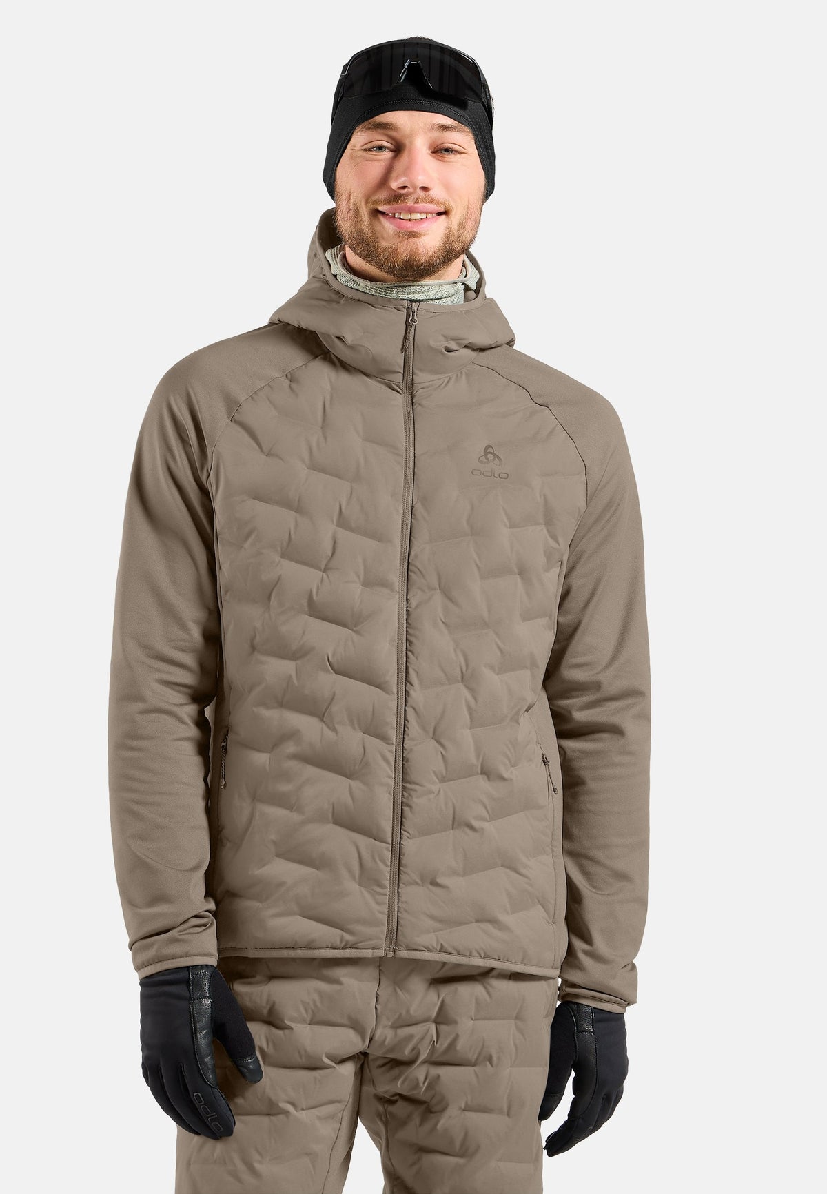 The Zeroweight Insulator hybrid mid layer hooded zip