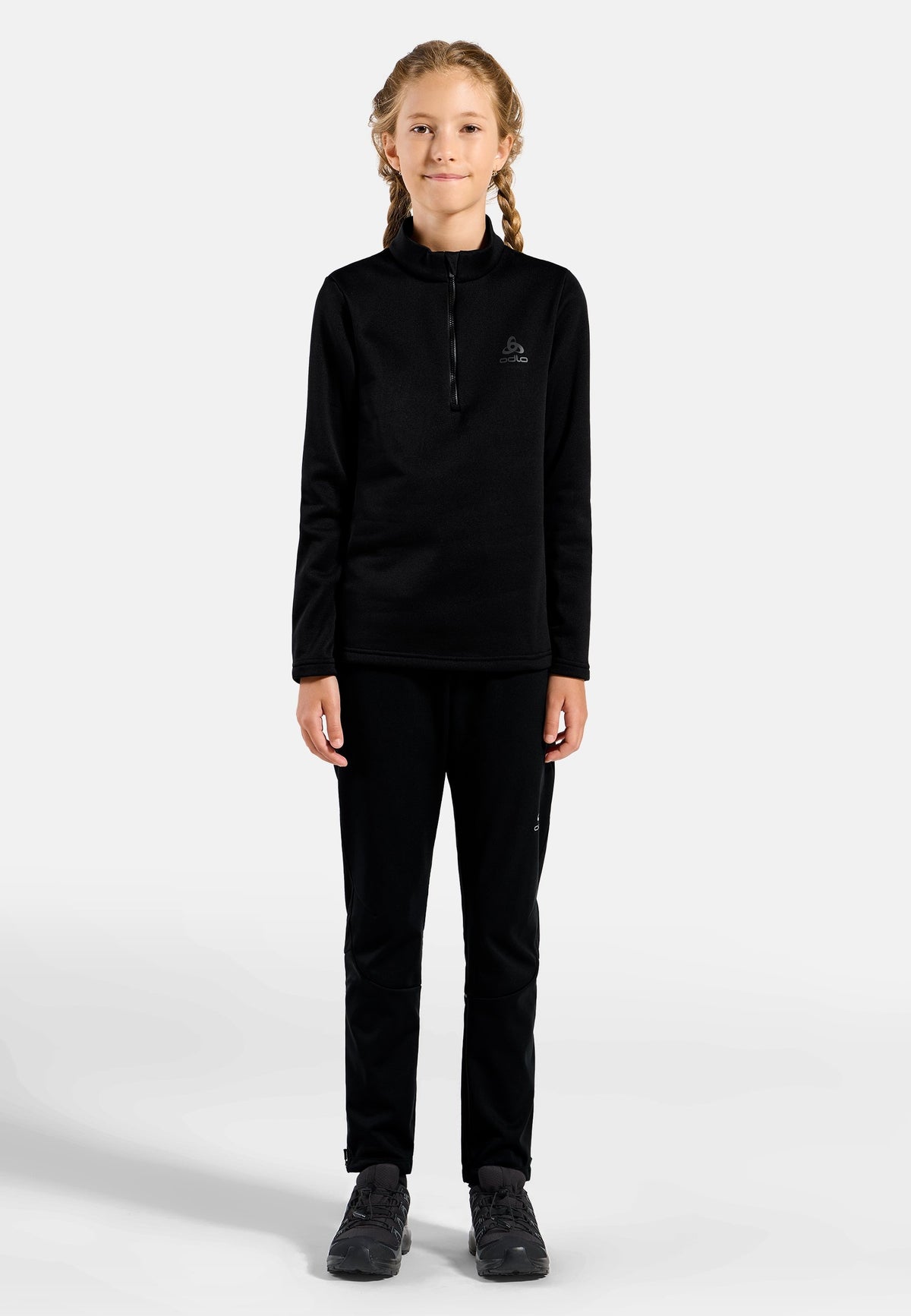 The Berra kids' half-zip mid layer
