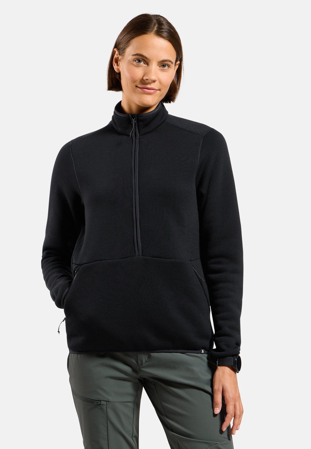 The Airwool unisex merino half-zip mid layer