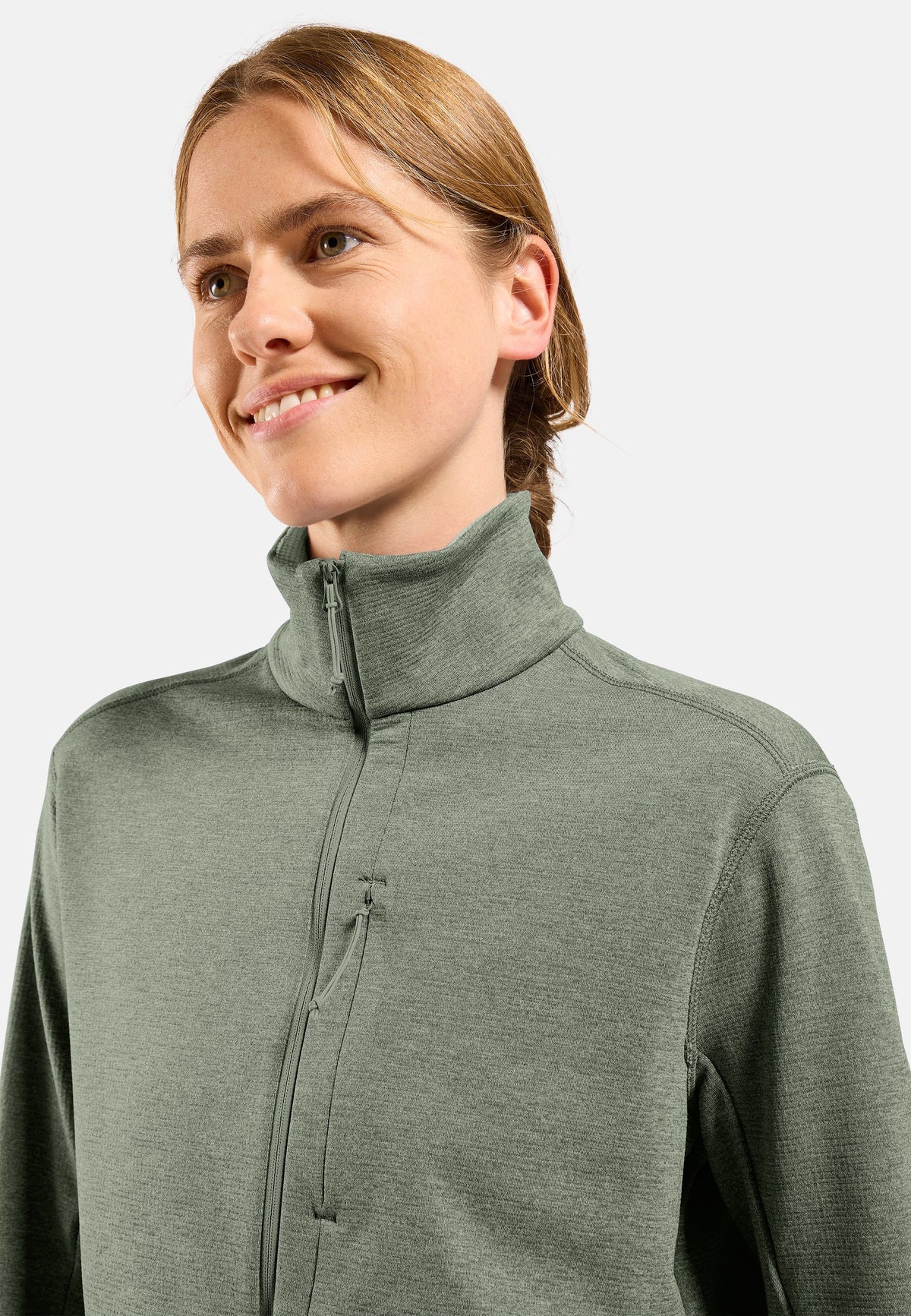 The Essentials grid fleece half-zip multisport mid layer