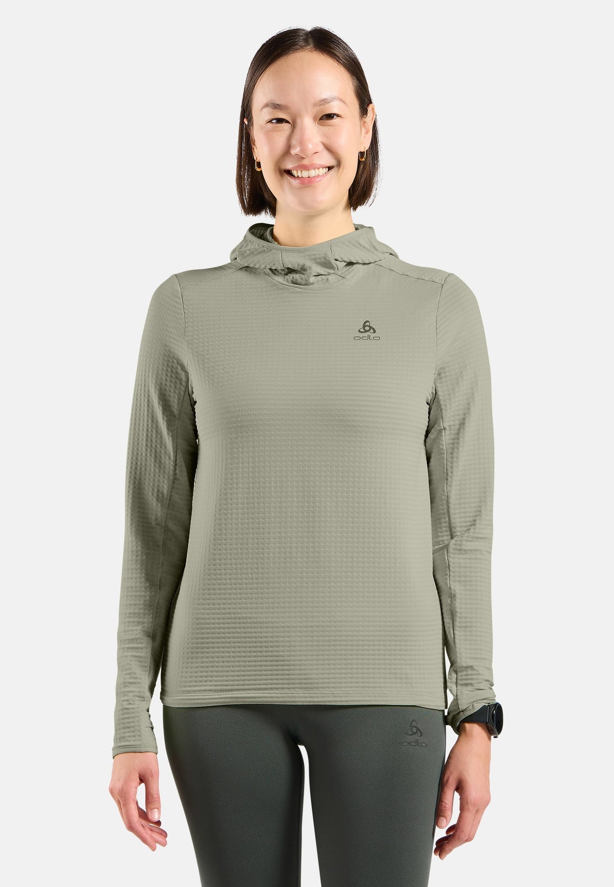 The Essentials Thermal hooded running mid layer