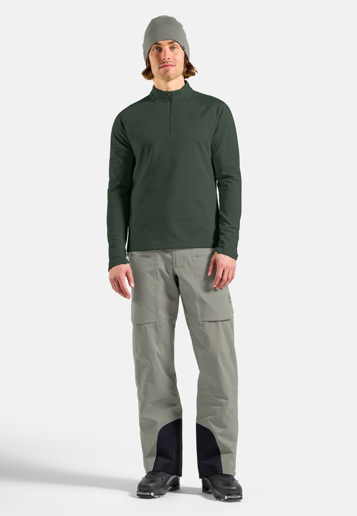 The Essentials Light half-zip mid layer