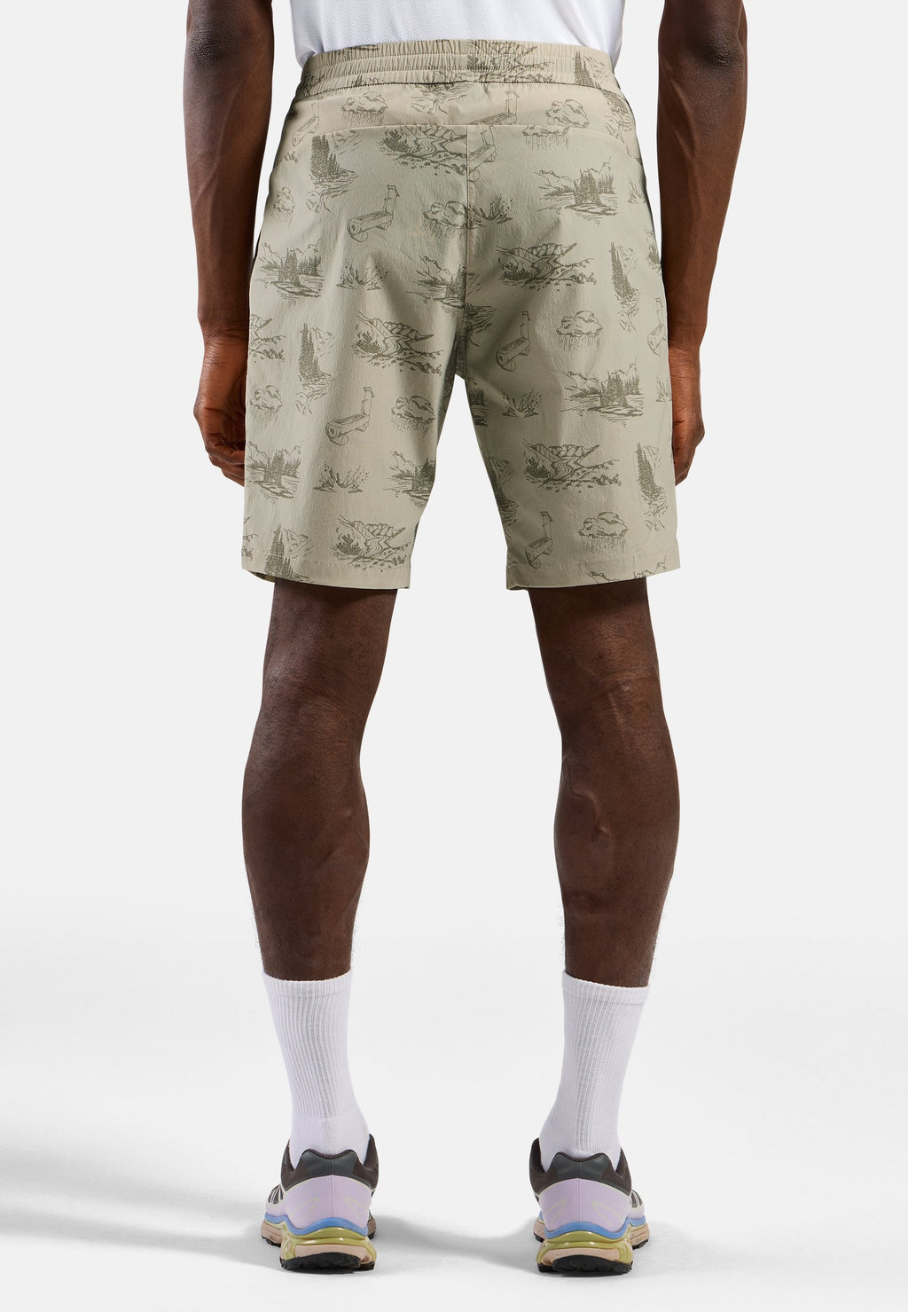 The Essentials print hiking shorts