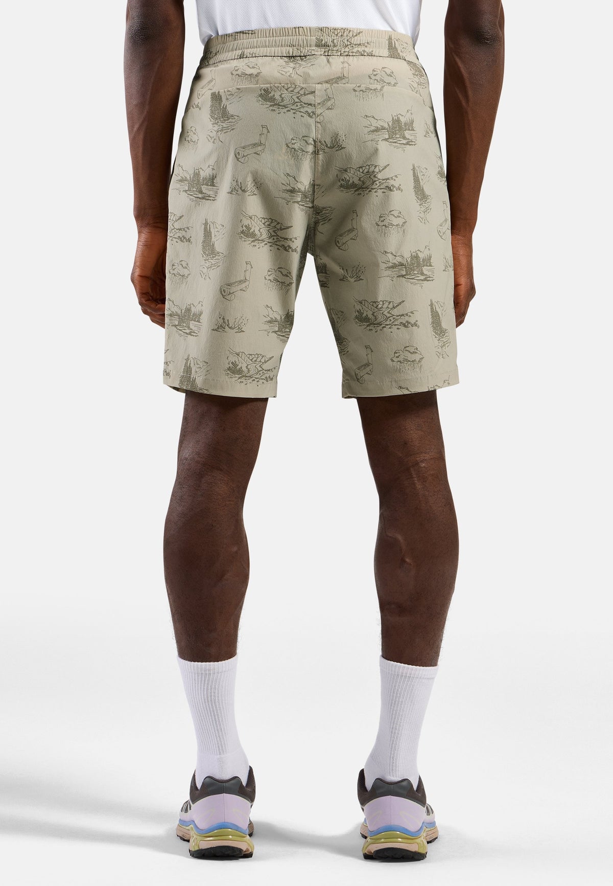 The Essentials print hiking shorts