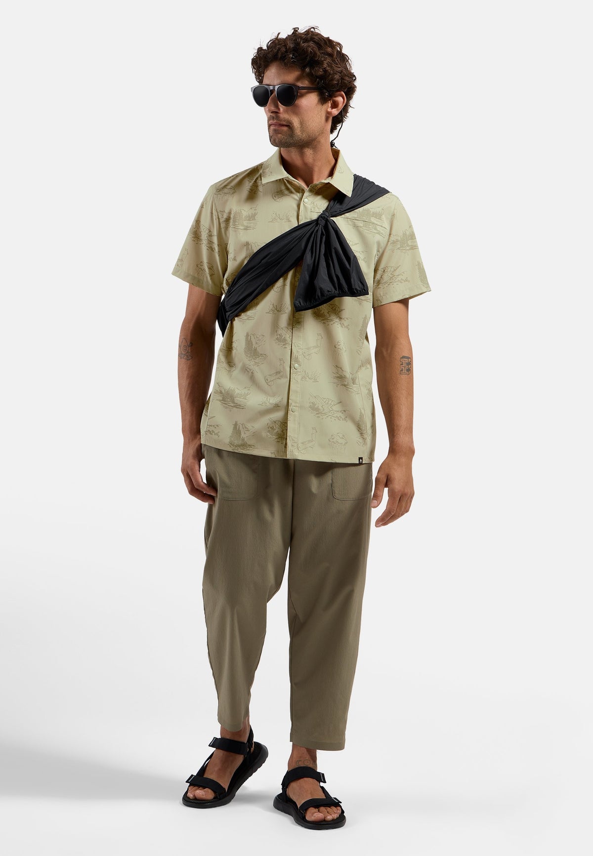 The Essentials short-sleeve print hiking shirt