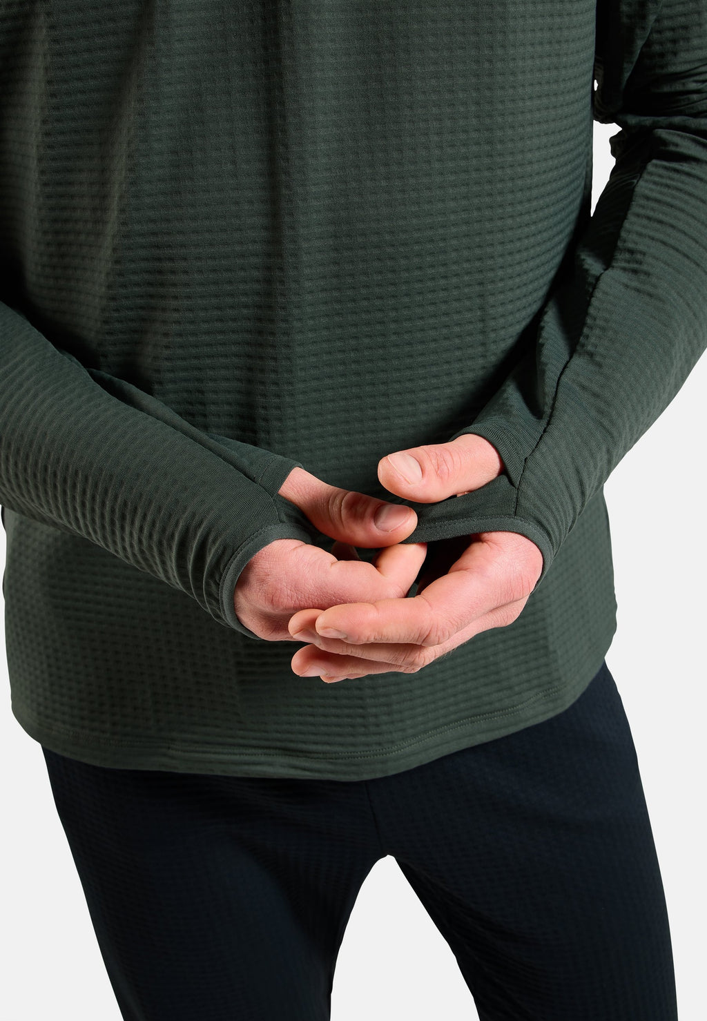 The Essentials Thermal crewneck running mid layer