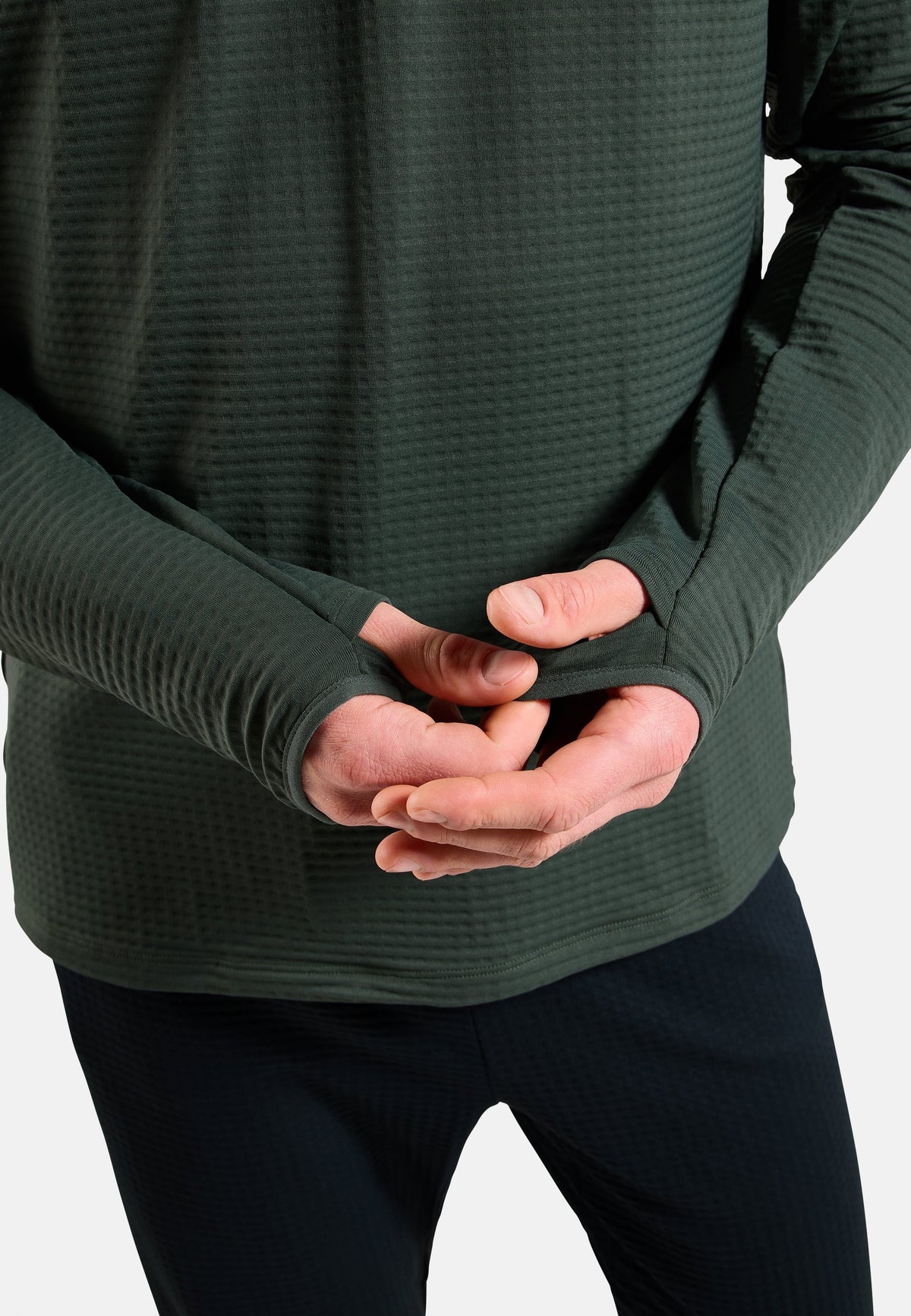 The Essentials Thermal crewneck running mid layer