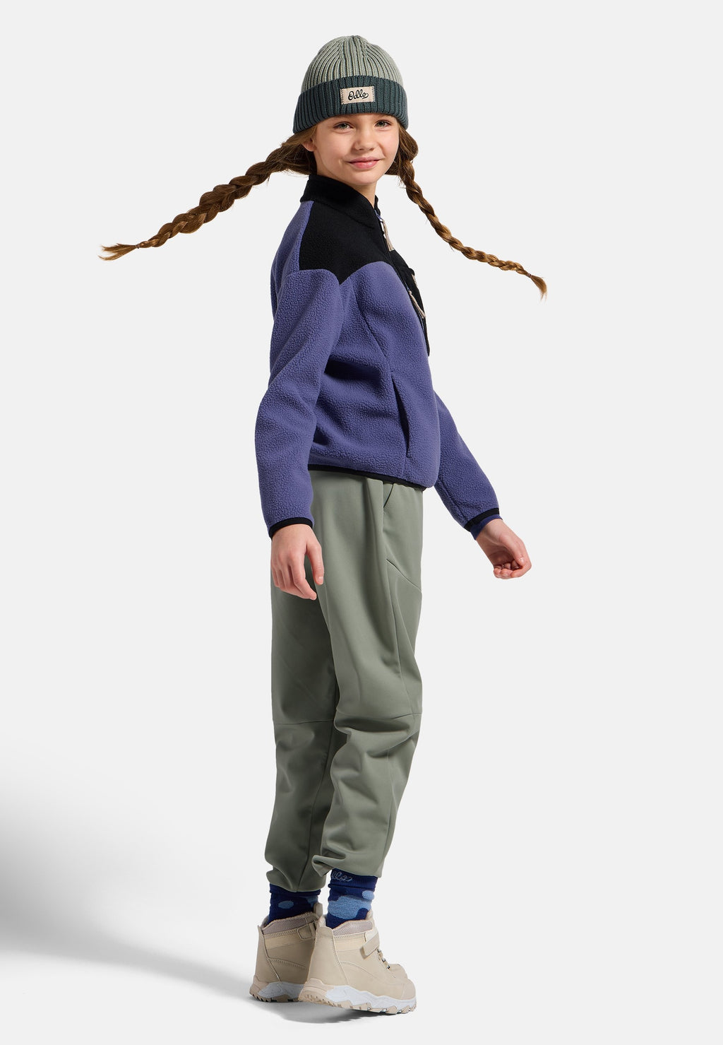 The Essentials kids' colourblock full-zip mid layer